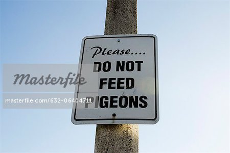 Signaling, do not feed the pigeons