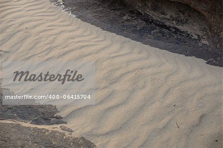 Sand und Steinen im Sommer Natur