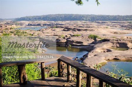 Sampanbok dans le Mékong, Ubon Ratchathani. Grand canyon en Thaïlande