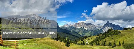 view of the mount alta badia  - Italy