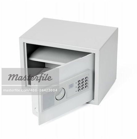 Small safe for home and office use, with digital lock.