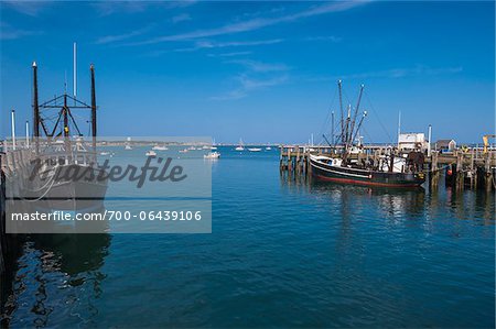 Boats in Harbour, Provincetown, Cape Cod, Massachusetts, USA