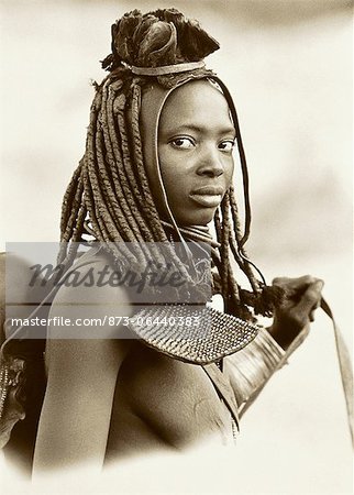 Portrait of Himba Woman Namibia