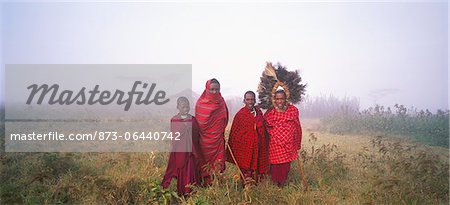 Masai famille Tanzanie, Afrique