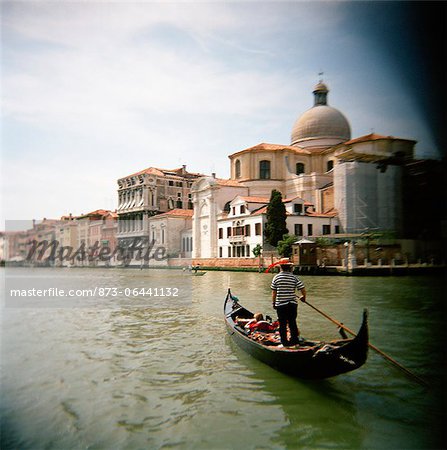 Gondole sur le Grand Canal, Venise, Italie