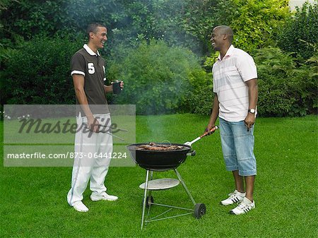 Men Barbecuing