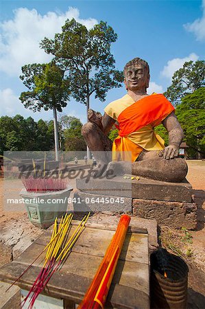 Buddha-Statue auf der Terrasse des Leper King, Angkor, UNESCO Weltkulturerbe, Siem Reap, Kambodscha, Indochina, Südostasien, Asien