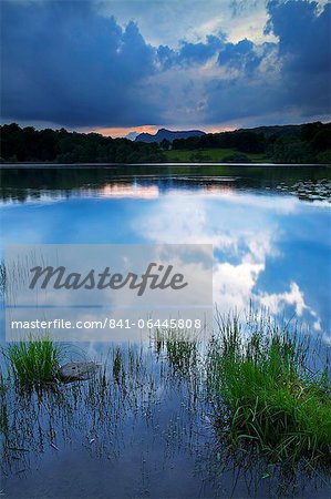 Loughrigg Tarn, Parc National de Lake District, Cumbria, Angleterre, Royaume-Uni, Europe