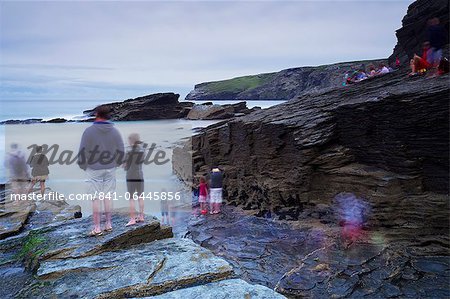 Trebarwith Strand, Cornwall, Angleterre, Royaume-Uni, Europe Trebarwith Strand, Cornwall, Angleterre, Royaume-Uni, Europe