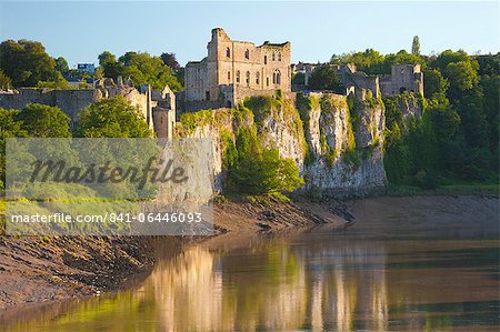 Chepstow Castle and the River Wye, Gwent, Wales, United Kingdom, Europe Chepstow Castle and the River Wye, Gwent, Wales, United Kingdom, Europe