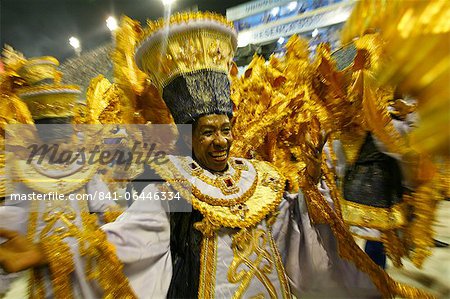 Karneval Parade in die Sambodrome, Rio De Janeiro, Brasilien, Südamerika