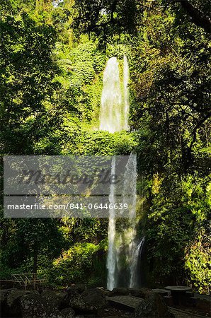 Luft Terjun Sendang Gila Wasserfall, Senaru, Lombok, Indonesien, Südostasien, Asien