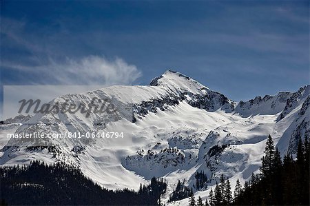 Hazleton Mountain im Winter, San Juan Mountains, Colorado, USA, Nordamerika Hazleton Mountain im Winter, San Juan Mountains, Colorado, USA, Nordamerika