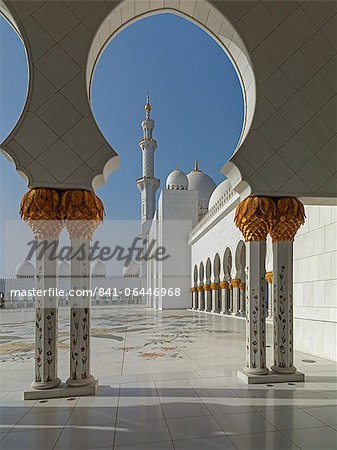Sheikh-Zayed-Moschee, Abu Dhabi, Vereinigte Arabische Emirate, Naher Osten