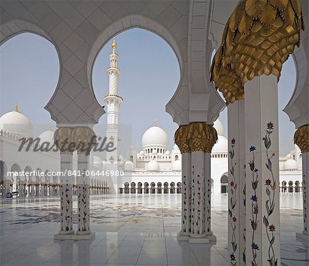 Sheikh Zayed Mosque, Abu Dhabi, United Arab Emirates, Middle East