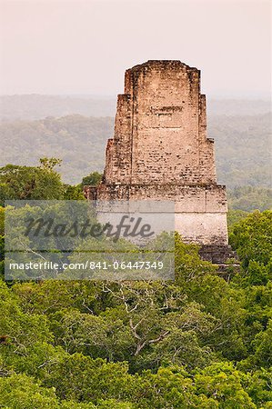 Parc National de Tikal (Parque Nacional Tikal), l'UNESCO World Heritage Site, Guatemala, Amérique centrale