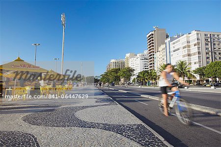 Avenida Atlantica, Copacabana, Rio de Janeiro, au Brésil, en Amérique du Sud