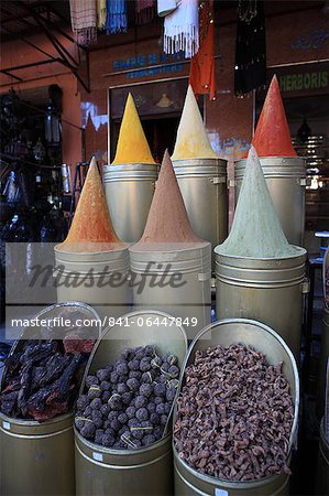 Spice shop, Marrakech, Maroc, l'Afrique du Nord, Afrique Spice shop, Marrakech, Maroc, l'Afrique du Nord, Afrique