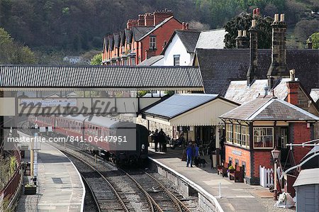 Llangollen Eisenbahn, Station, Llangollen, Dee Tal, Denbighshire, Nord Wales, Wales, Vereinigtes Königreich, Europa