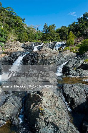 Waterfalls of Ciu on the east coast of Grande Terre, New Caledonia, Melanesia, South Pacific, Pacific