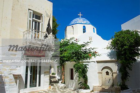 Church, Hora (Chora) Parikia, Paros, Cyclades, Greek Islands, Greece, Europe Church, Hora (Chora) Parikia, Paros, Cyclades, Greek Islands, Greece, Europe