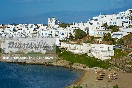 Beach, Naoussa, Paros, Cyclades, Aegean, îles grecques, Grèce, Europe
