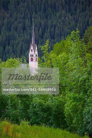 Church, Vigo di Fassa, Fassa Valley, Trento Province, Trentino-Alto Adige/South Tyrol, Italian Dolomites, Italy, Europe