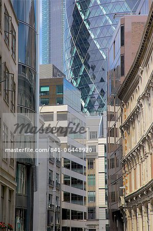 The Gherkin (Swiss Re Building), City of London, London, England, United Kingdom, Europe