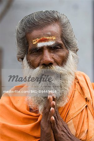 Heiliger Mann, Madurai, Tamil Nadu, Indien, Asien