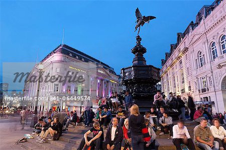 Statue de Eros, Piccadilly Circus, Londres, Royaume-Uni, Europe