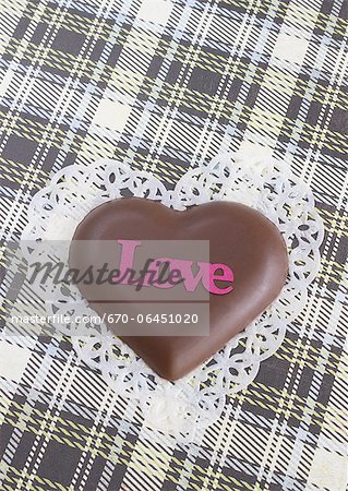 Heart-shaped chocolate Heart-shaped chocolate