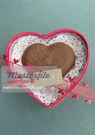 Heart-shaped chocolate Heart-shaped chocolate