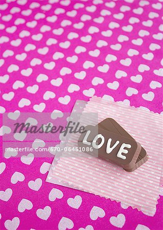 Chocolats avec « Love » Chocolats avec « Love »