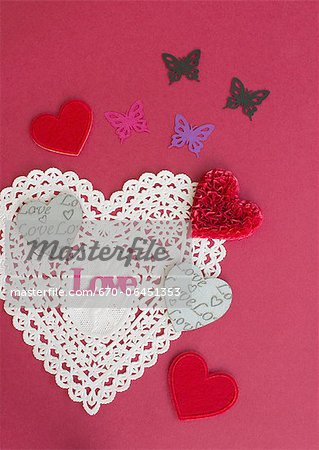 Hearts and butterflies Hearts and butterflies