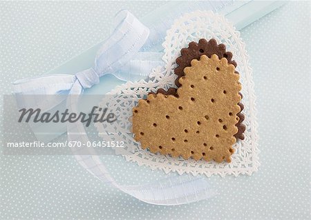 Heart-shaped cookies Heart-shaped cookies