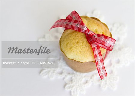 Muffin attachée avec un ruban Muffin attachée avec un ruban