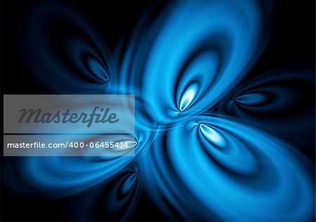 Bright blue wave design. Vector eps 10