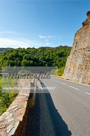 Modern Highway in the French Alps