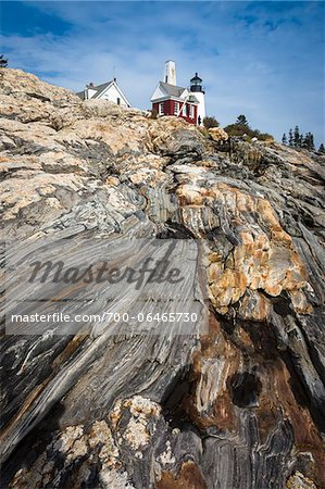 Pemaquid Point Lighthouse, Bristol, Lincoln County, Maine, USA