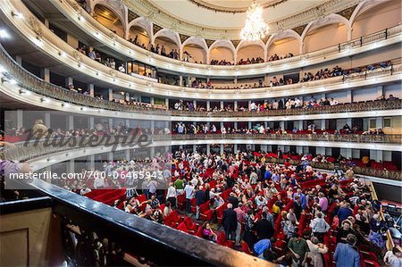 Audience in Garcia Lorca Auditorium in Gran Teatro de La Habana, Havana, Cuba Audience in Garcia Lorca Auditorium in Gran Teatro de La Habana, Havana, Cuba
