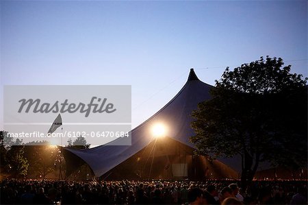 A crowd during the festival of Roskilde, Denmark.