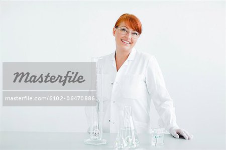 Portrait of female scientist in laboratory