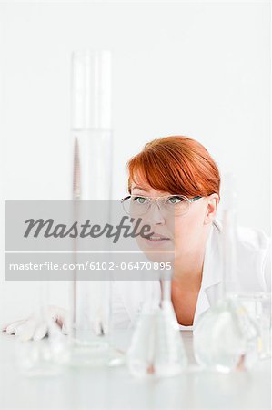 Female scientist in laboratory