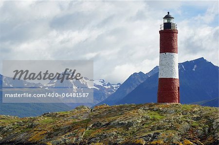 Lighthouse at the end of the world, Beagle Channel, Ushuaia, Argentina