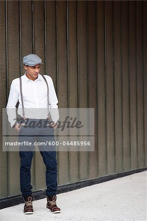 Portrait of Man with Hands in Pockets, Mannheim, Baden-Wurttemberg, Germany
