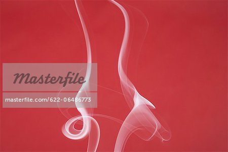 White smoke on red background White smoke on red background