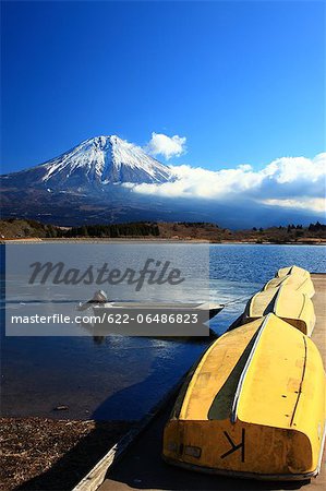 Mount Fuji and Lake Tanuki in Fujinomiya, Shizuoka Prefecture Mount Fuji and Lake Tanuki in Fujinomiya, Shizuoka Prefecture