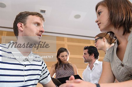 Business people talking in office