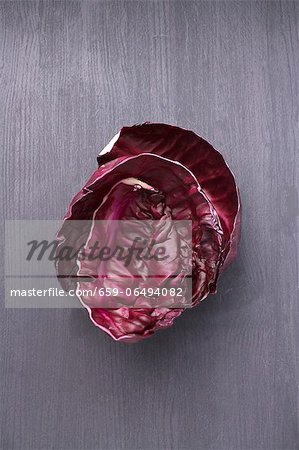 Red cabbage leaves