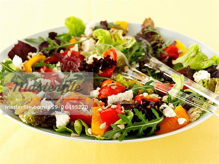 Pepper salad with feta